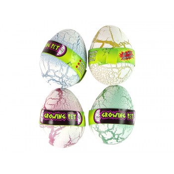 Wykluwające się Magiczne Jajko Dinozaura Rosnące 6 cm Białe