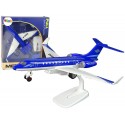 Samolot Pasażerski G-650 Napęd Dźwięk Światła Metalowy Niebieski