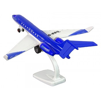Samolot Pasażerski G-650 Napęd Dźwięk Światła Metalowy Niebieski