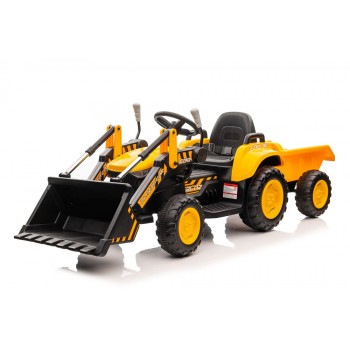 Traktor Na Akumulator Z łyżką  BW-X002A Żółty