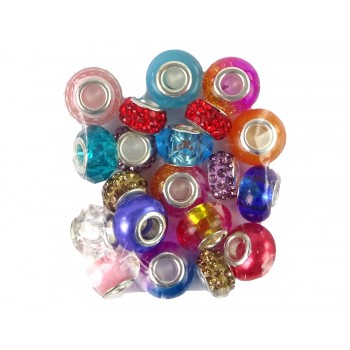 Zestaw Bransoletek, Łańcuszków oraz Kolorowych Koralików do Biżuterii