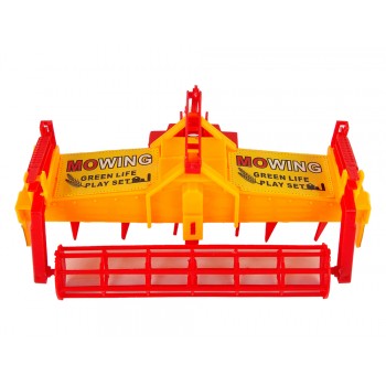 Czerwony Traktor z Pomarańczowym Kultywatorem  Napęd