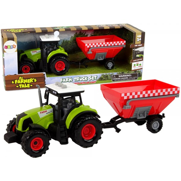 Traktor Farma Odpinana Przyczepa Na Zboże Dźwięk Zielony