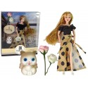 Lalka Emily z Kotkiem Różami Długie Włosy