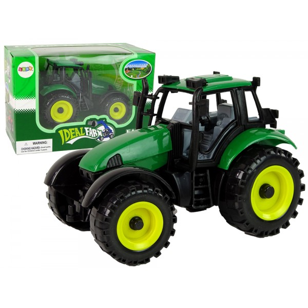 Traktor Ideal Farm Zielony Otwierana Maska