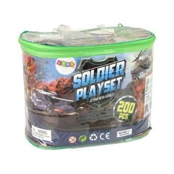 Zestaw Militarny 200 elementów Klocki Dla Dzieci