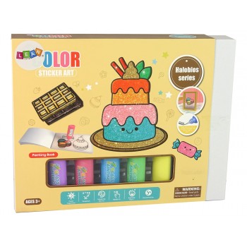 Naklejki Na Okno Meble Słodkości DIY 8 Kolorów Brokat