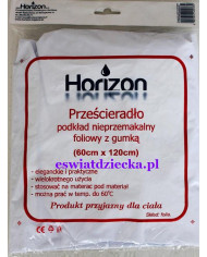 Prześcieradło podkład foliowy 60 x 120 z gumką Horizon