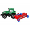Ciągnik Z Pługiem Napęd Frykcyjny Czerwony