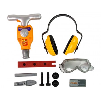 Zestaw Majsterkowicza Narzędzia Młot Pneumatyczny Okulary