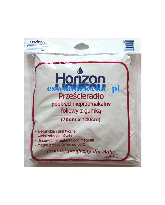 Prześcieradło podkład foliowy 70 x 140 z gumką Horizon