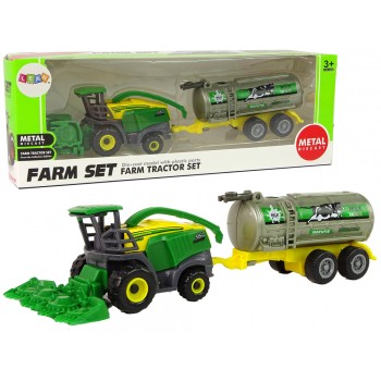Plastikowy Pojazd Rolniczy Zielony Żółty