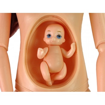 Lalka Dla Dzieci W Ciąży Długie Włosy Akcesoria
