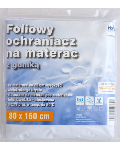 Prześcieradło podkład foliowy 80 x 160 z gumką Horizon