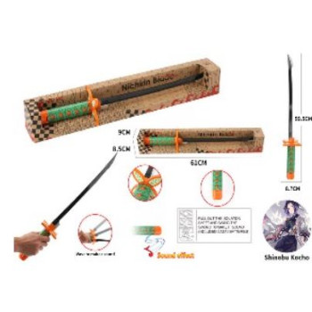 Czarny Miecz Samurajski Zielona Rękojeść
