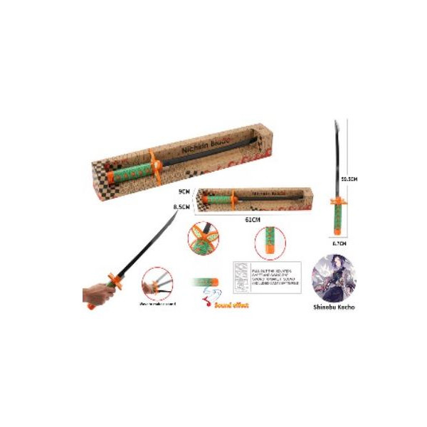 Czarny Miecz Samurajski Zielona Rękojeść