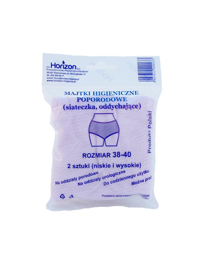 Majtki siatkowe poporodowe 38-40 2szt. Horizon