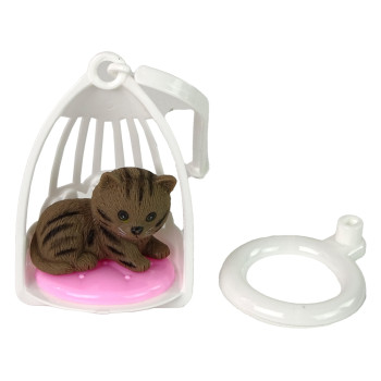 Lalka Dla Dzieci Emily Szare Włosy Kotek Huśtawka