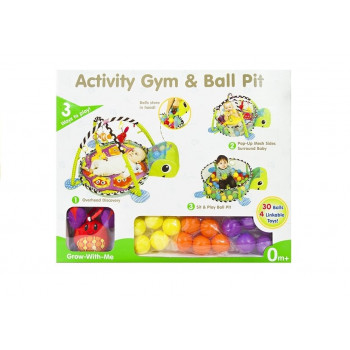 Mata Edukacyjna Dla Maluszka Żółw 3w1 + Piłki