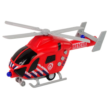 Helikopter Ratunkowy Straż Pożarna Czerwony Dźwięk Światła Śmigła