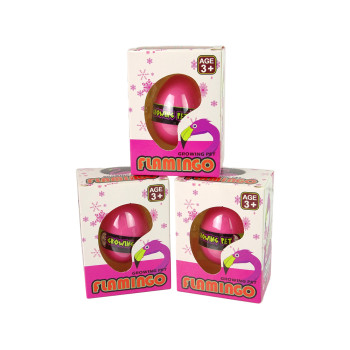 Rosnące Jajo Flaming 6cm Różowe