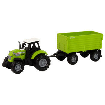 Traktor z Przyczepą Zielony Farma