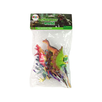 Figurki Dinozaury Kolorowe 6 Sztuk