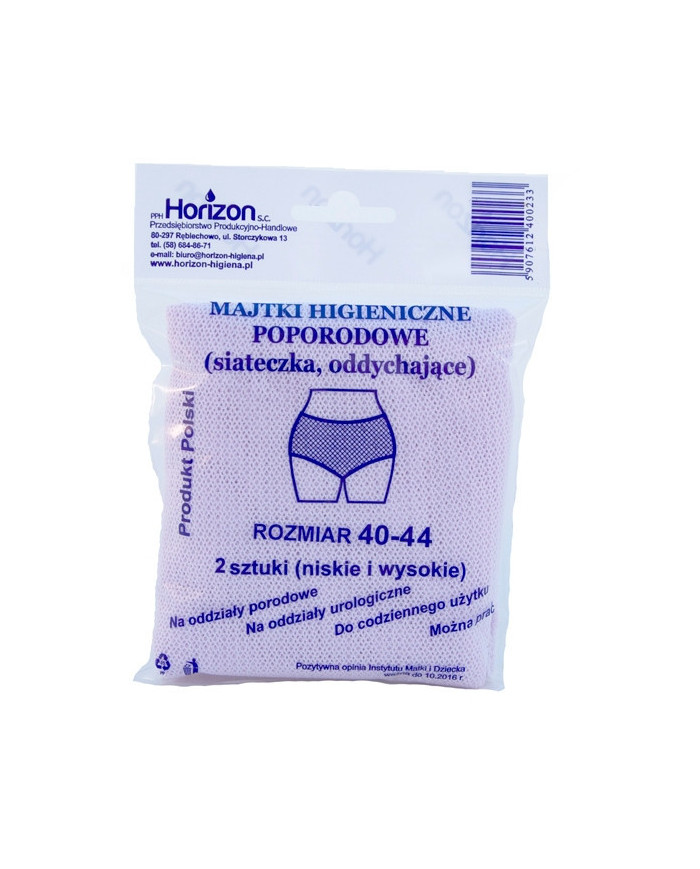 Majtki siatkowe poporodowe 40-44 2szt. Horizon