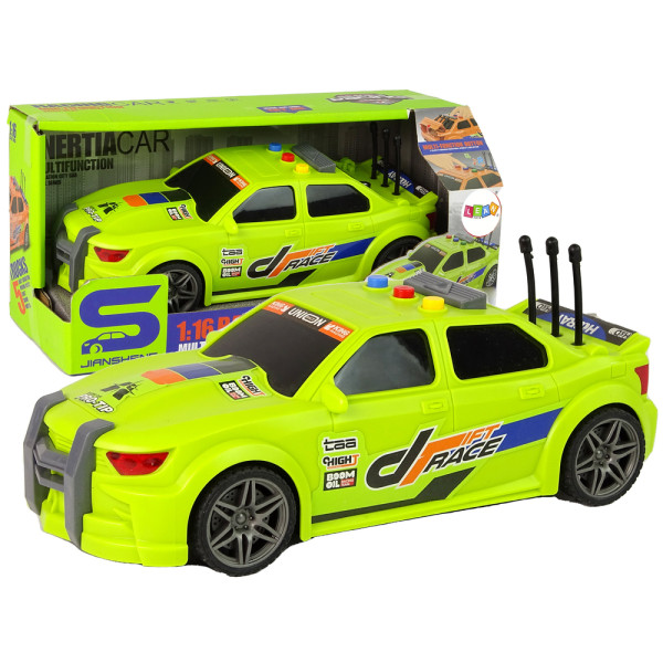 Auto Sportowe Wyścigowe 1:16 Zielony Dźwięk