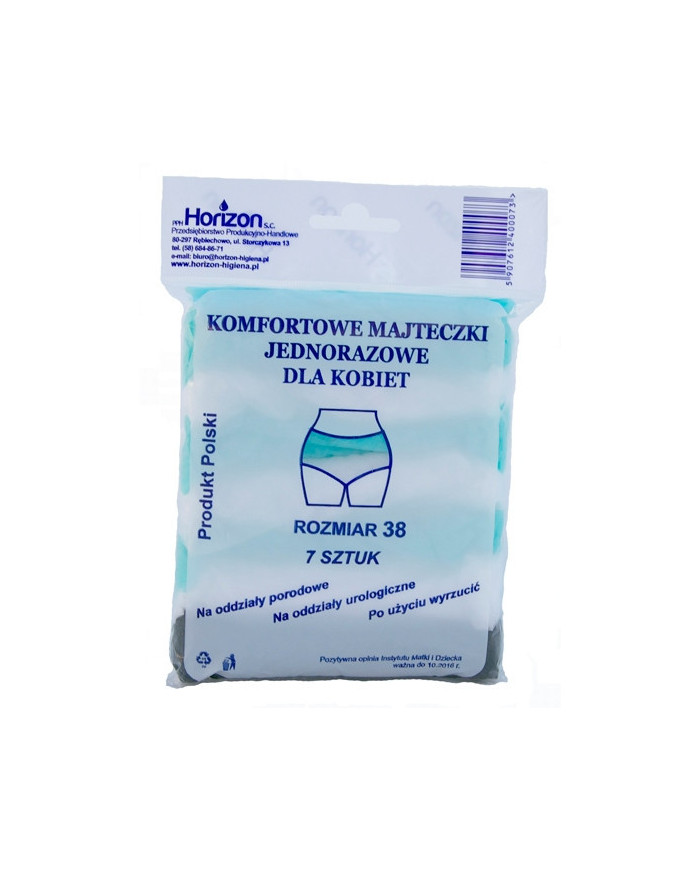 Majtki poporodowe jednorazowe 7szt. roz.38 Horizon