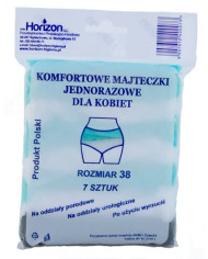Majtki poporodowe jednorazowe 7szt. roz.38 Horizon