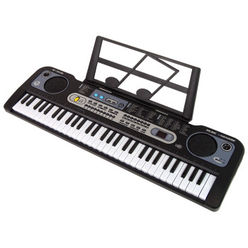 Keyboard z Mikrofonem Instrument Muzyczny Czarny