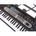 Keyboard z Mikrofonem Instrument Muzyczny Czarny