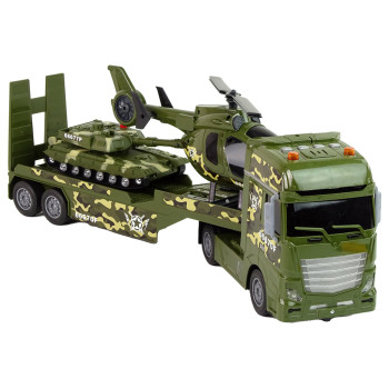Zestaw Militarny Czołg Napęd Frykcyjny Helikopter Ciężarówka