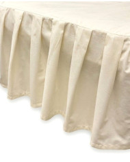 Falbanka do łóżeczka we wzorki 60x120 kremowa