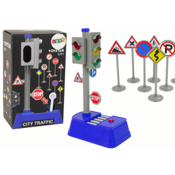 Zestaw Znaków Drogowych Światła Dźwięki 23 cm