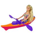 Zestaw Lalka Akcesoria Kajak Pomarańczowy