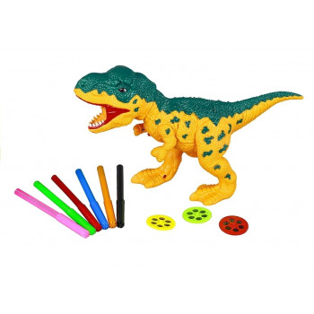 Projektor Dinozaur + Pisaki 18 Obrazków Malowanie