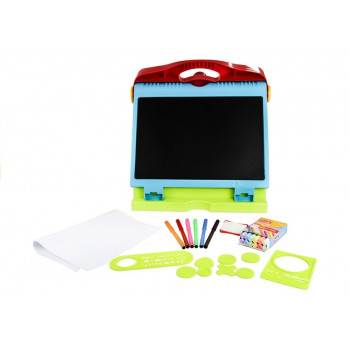 Tablica Składana w Walizkę Dwustronna 2w1 Na Kredę