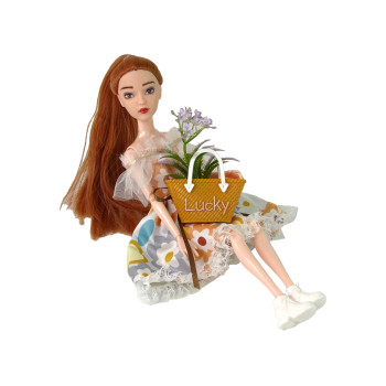 Lalka Dla Dzieci Emily Jesienna Rude Włosy Kwiaty