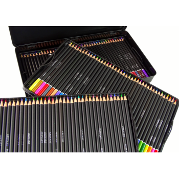 Zestaw 120 Kredek Artystycznych Metalowy Pojemnik