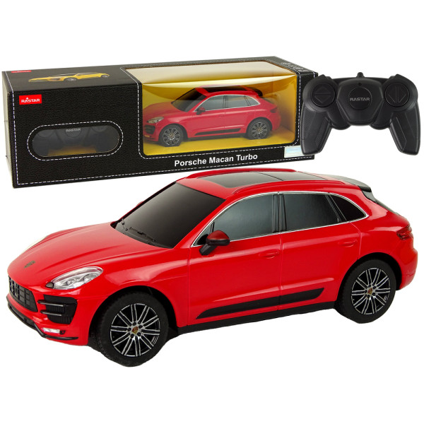 Auto R/C Porsche Macan Turbo 1:24 Rastar Czerwony