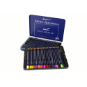 Zestaw 48 Kredek Akwarelowych Metalowy Pojemnik