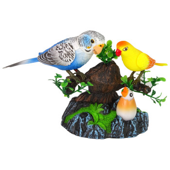 Śpiewające Ruchome Papużki Drzewko Kolorowe