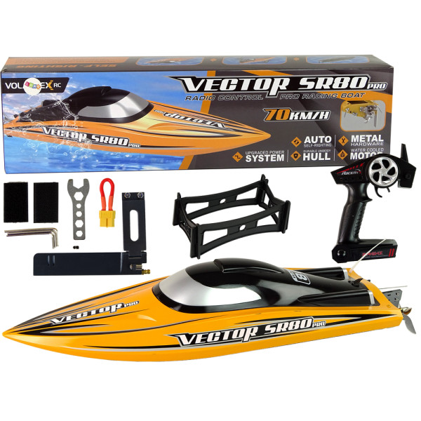 Łódź Motorówka R/C Brushless ARTR SR 80 PRO 74 km/ h Żółta