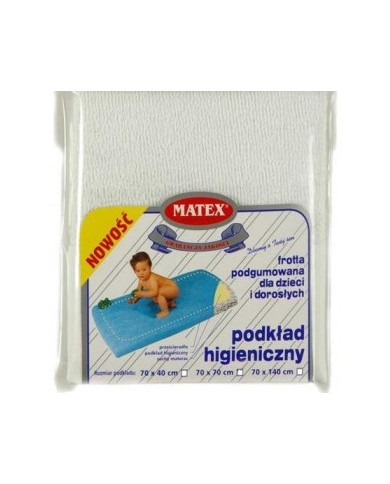 Podkład higieniczny frotte na materac 70x70 Baby Matex