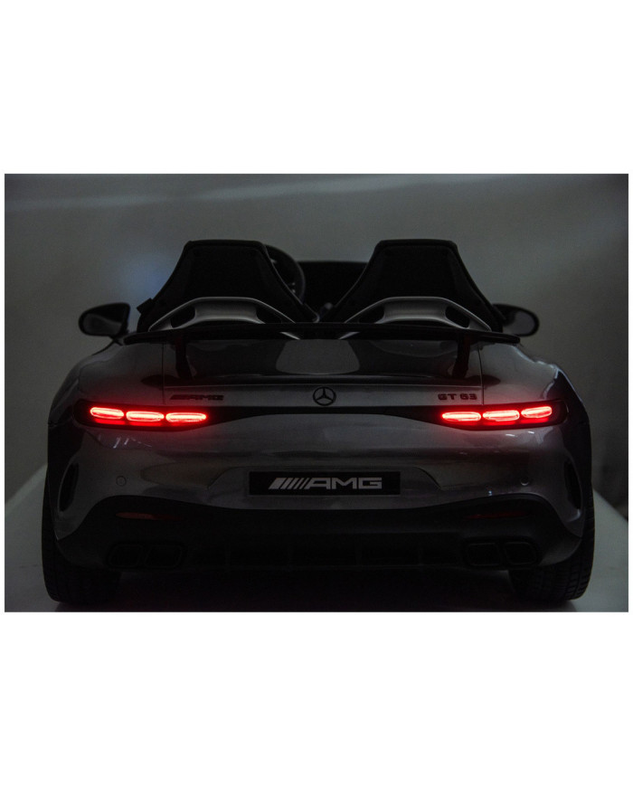 Auto Na Akumulator Mercedes GT63 AMG DK-GT63 24V LCD Szary Lakierowany