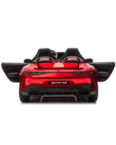 Auto Na Akumulator Mercedes GT63 AMG DK-GT63 24V LCD Czerwony Lakierowany