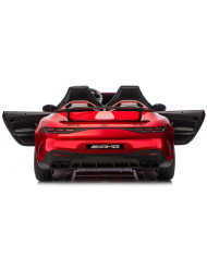 Auto Na Akumulator Mercedes GT63 AMG DK-GT63 24V LCD Czerwony Lakierowany