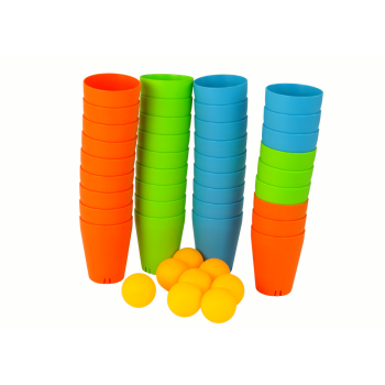 Układanka Kubeczki Gra 3 w 1 44 Elementy